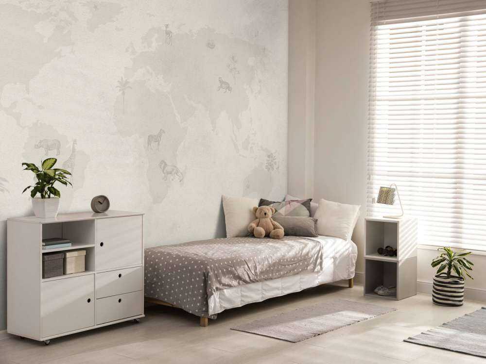 Verdenskart skisse grønn